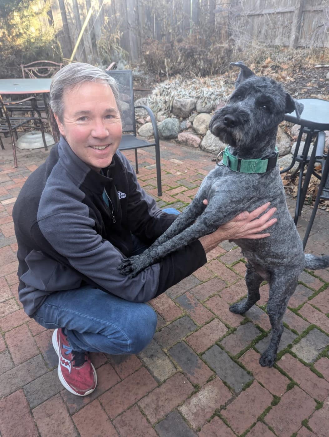 Bill Randby with his dog Duffy