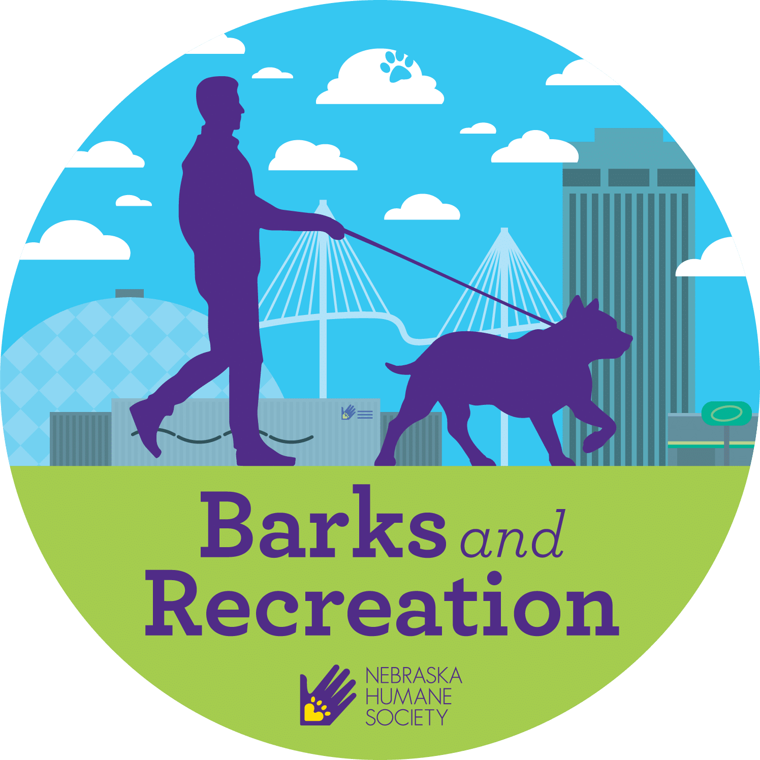the Barks and Rec logo
